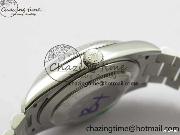 Bracelet Dial Fluted A2813 Markers Day SS Date 40mm Maker Bezel Best On SS Edition BP Arabic Blue 0727